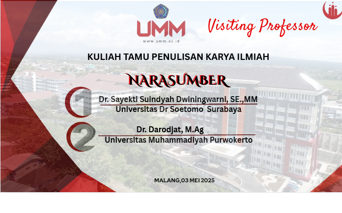 KULIAH TAMU PENULISAN KARYA ILMIAH